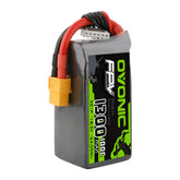 OVONIC Pacco batteria LiPo 18.5V 1550mAh 5S 100C con spina XT60 per volo FPV